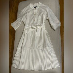 Perfect white shirt dress.